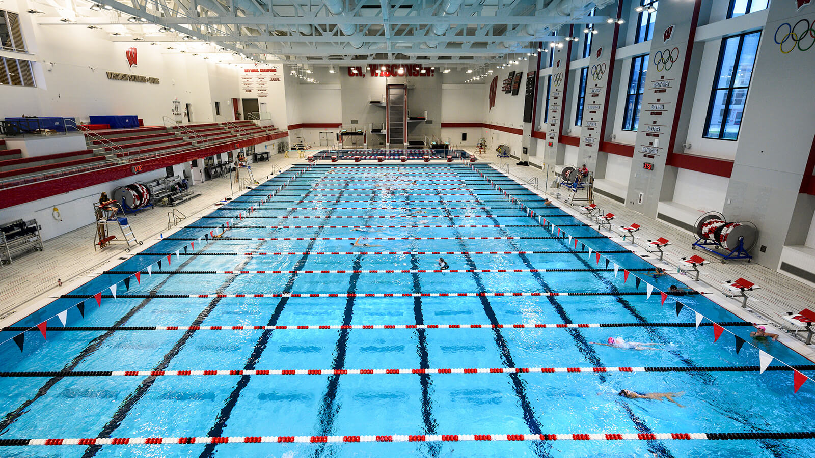An Olympic-sized lap pool at the Nicholas Recreation Center